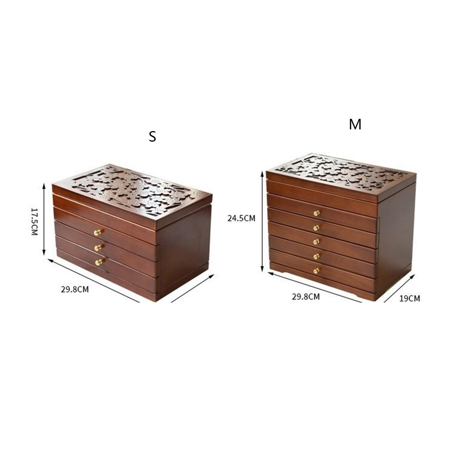 Schmuckständer Mehrstufiger Make-up-Organizer aus Holz for Schmuckkästchen