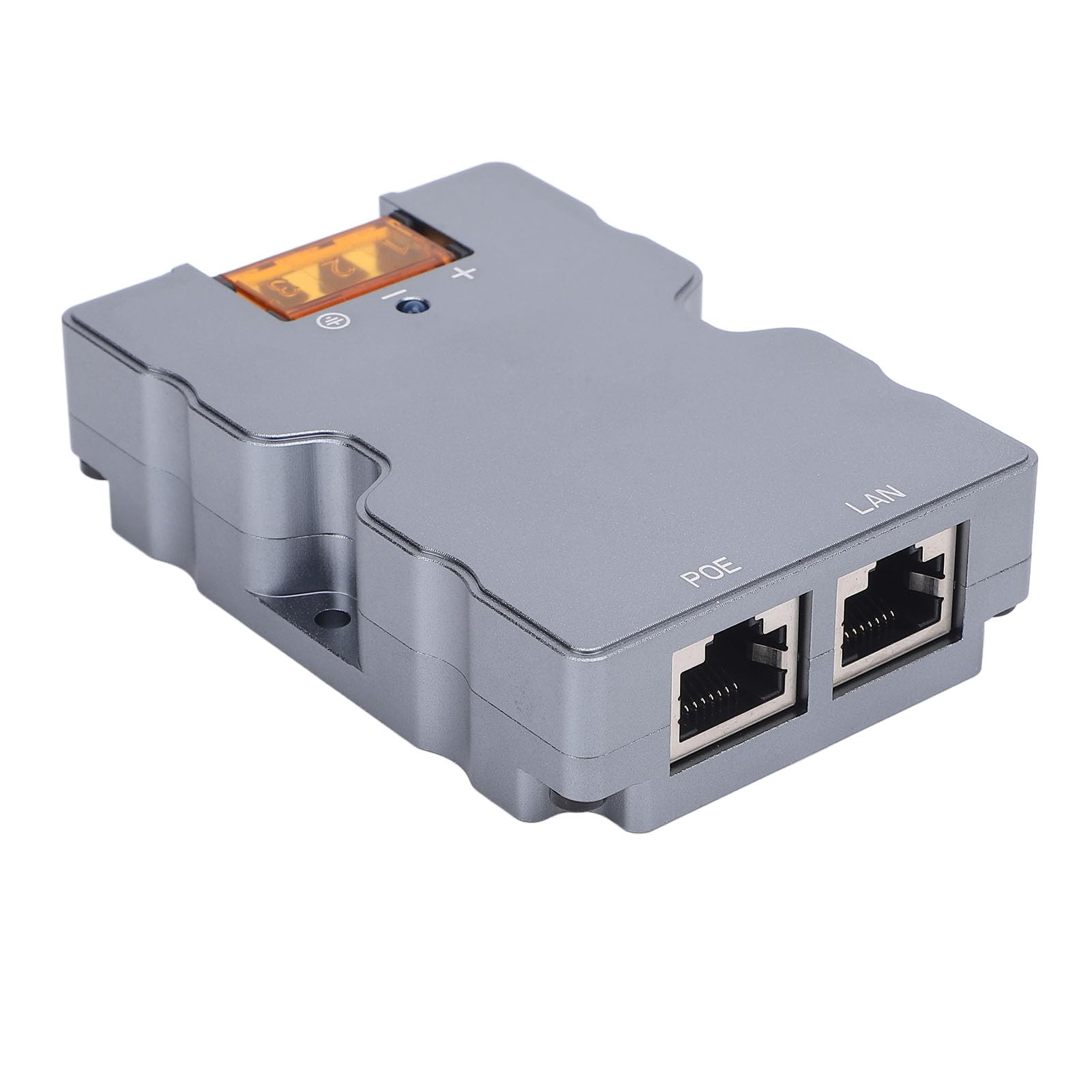 Adattatore di Alimentazione Gigabit Iniettore PoE Passivo GigE 48-57V 6A 320W con Protezione da Sovratensione, Alloggiamento in Lega di Alluminio per Reti Ad Alte Prestazioni e Sistemi
