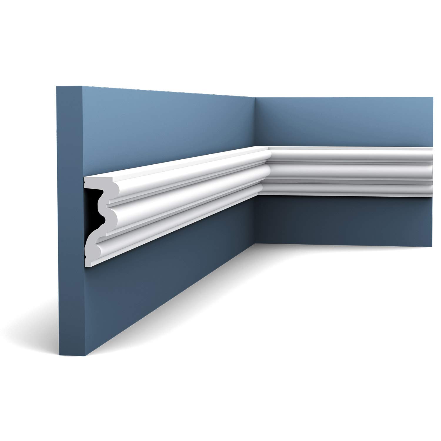 Cimaise P4025 Autoire Orac 200x3,4x8,3cm en mousse polyurethane