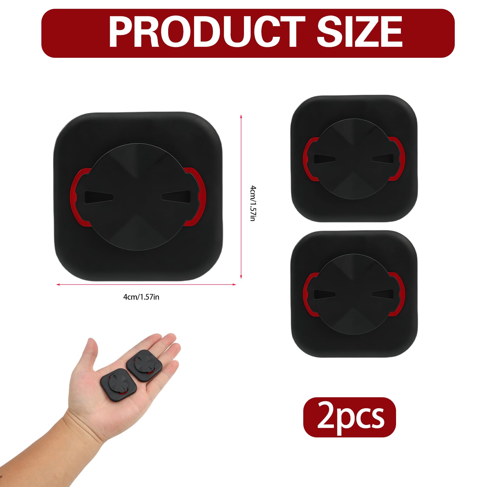 2 soportes adhesivos de teléfono para bicicleta – adaptador de montaje para Sigma Rox y Garmin Edge, soporte de extensión GPS de plástico — view 2