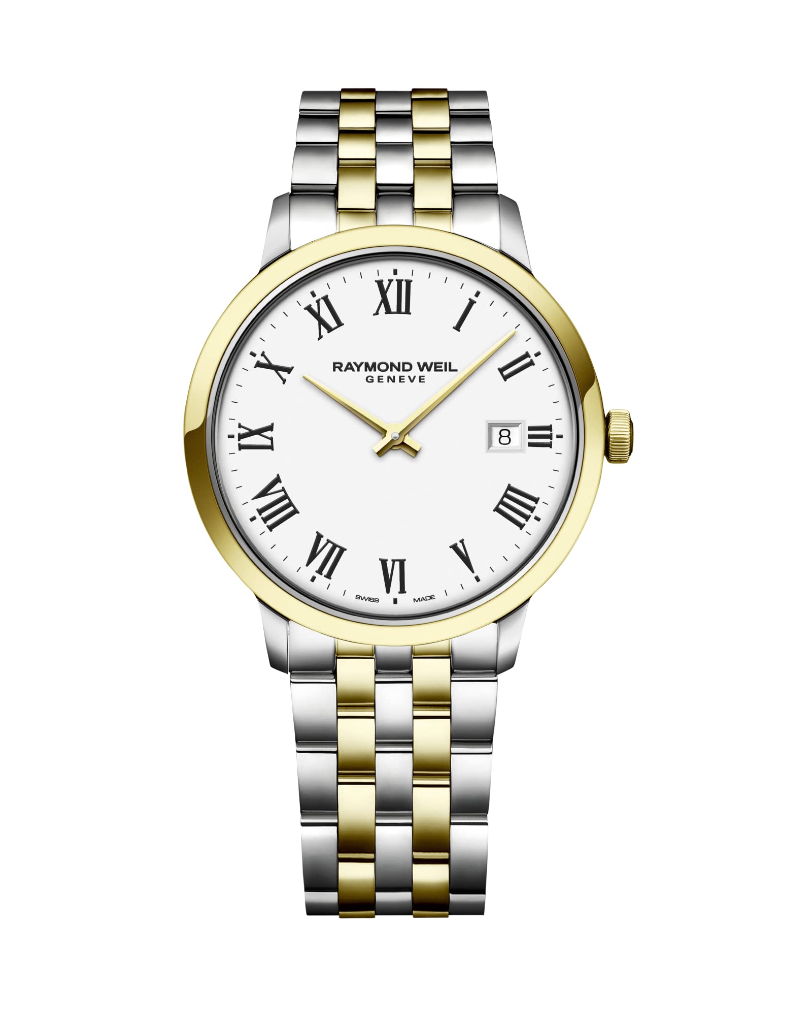 Raymond WeilMen's Analogue Swiss Quartz Watch with Stainless Steel Strap 5485-STP-00300