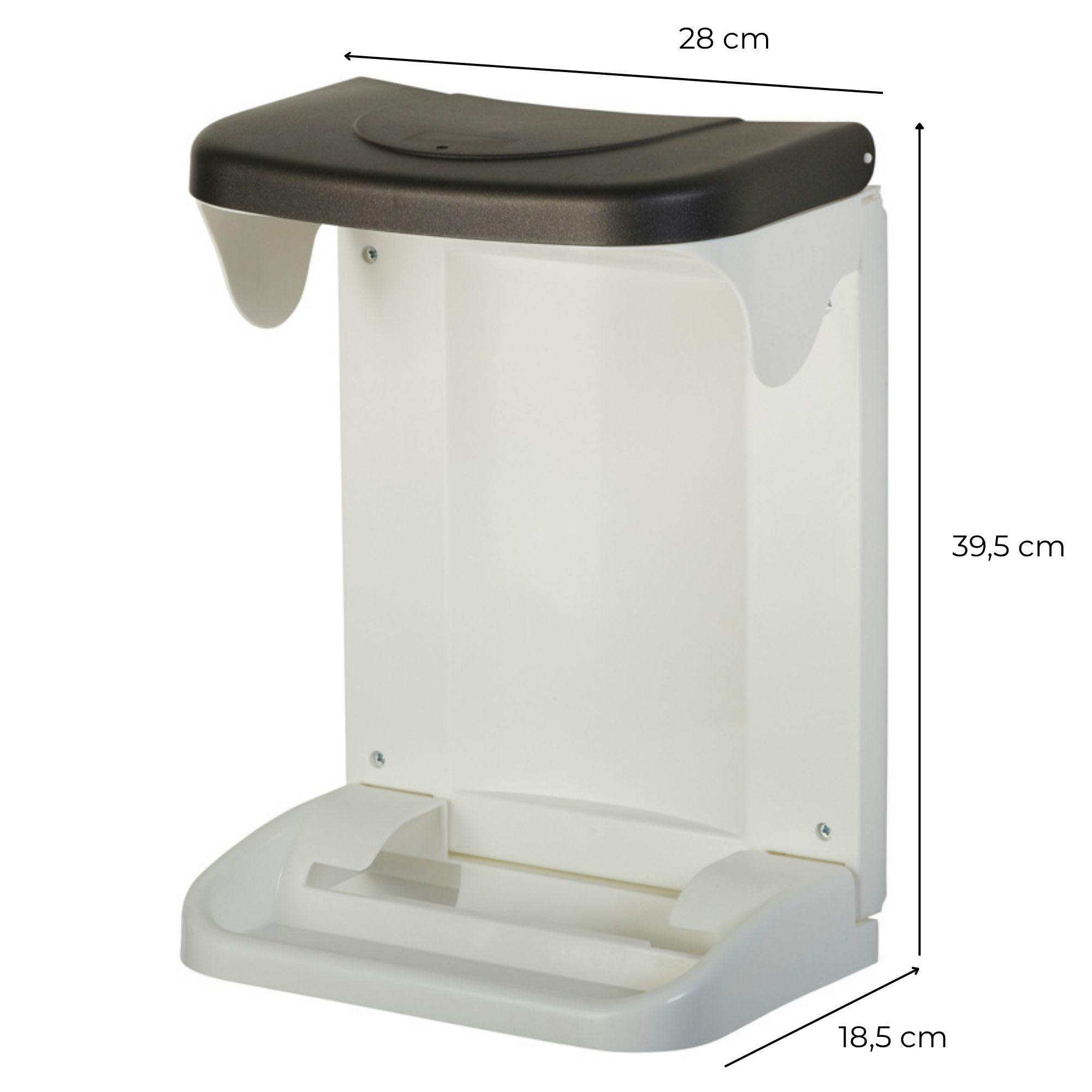 ROSSIGNOL - Papelera interior para mueble de cocina (20 L, con desenrollador de bolsa, apertura automática con la puerta del armario, instalación fácil INO