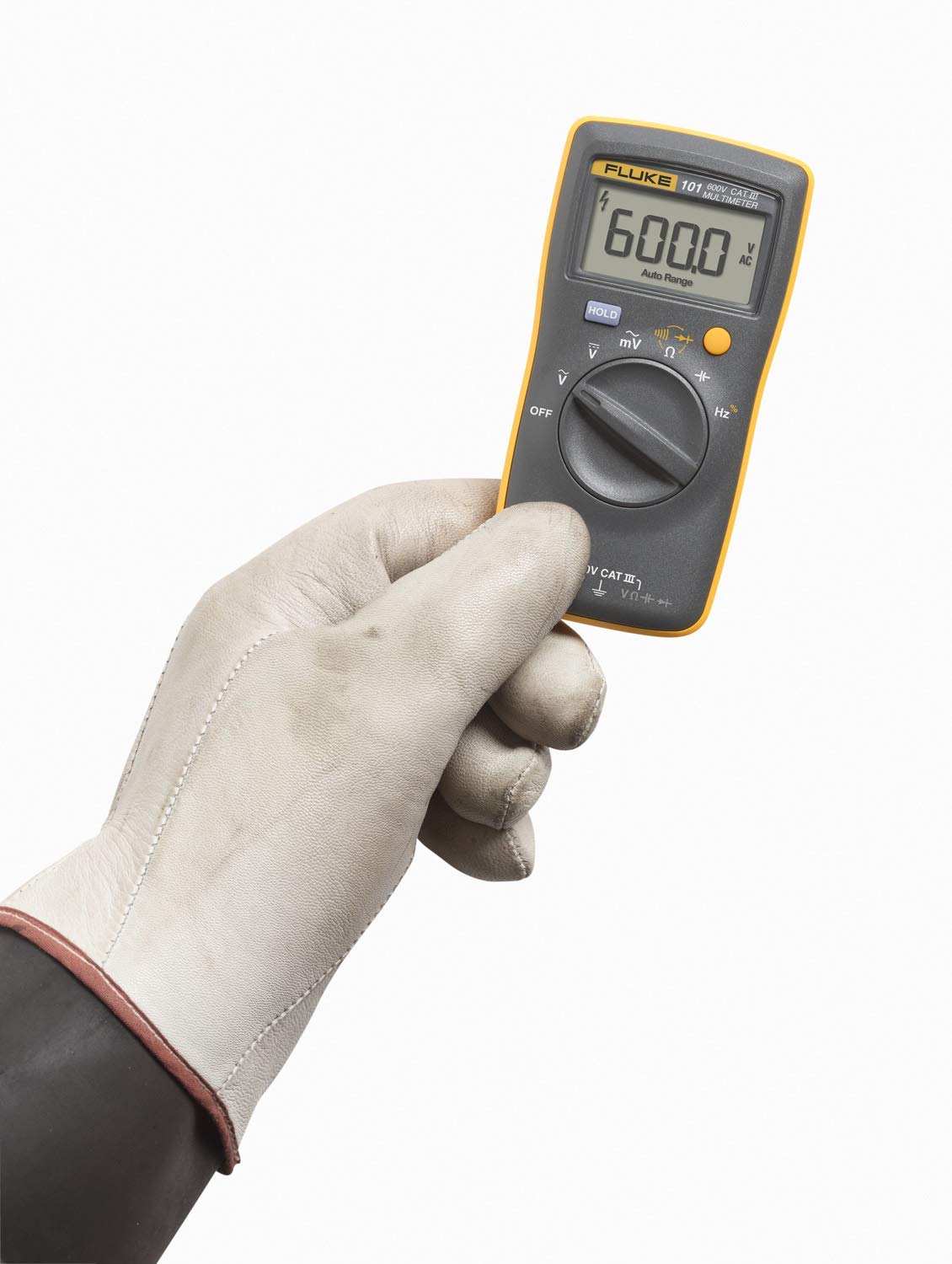 *Envío en el mismo día* Multímetro digital de bolsillo básico Fluke 101 Mediciones de voltaje y corriente Industrial Profesional Laboratorio Residencial Uso comercial Modelo de electricista: Fluke 101