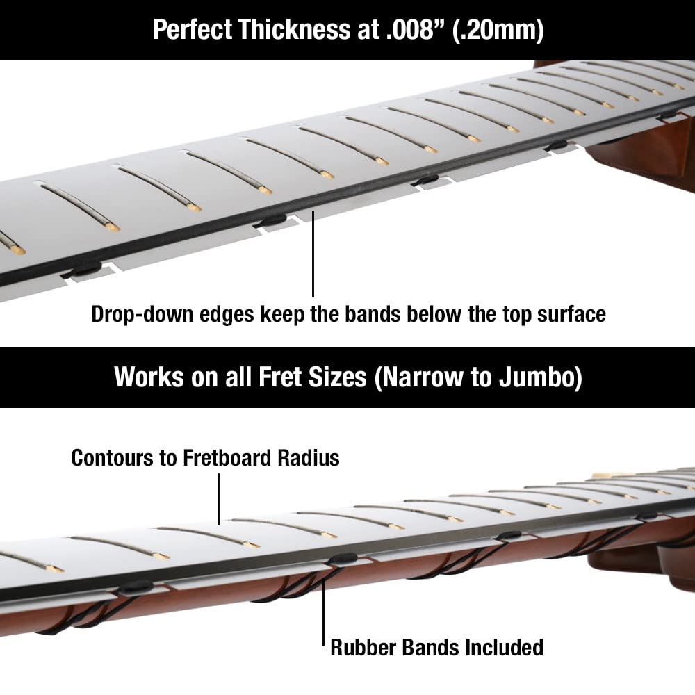 MusicNomad MN801 Fret Shield™ - Griffbrettschutzwerkzeug für Bundpolierarbeiten an Gibson E-Gitarren