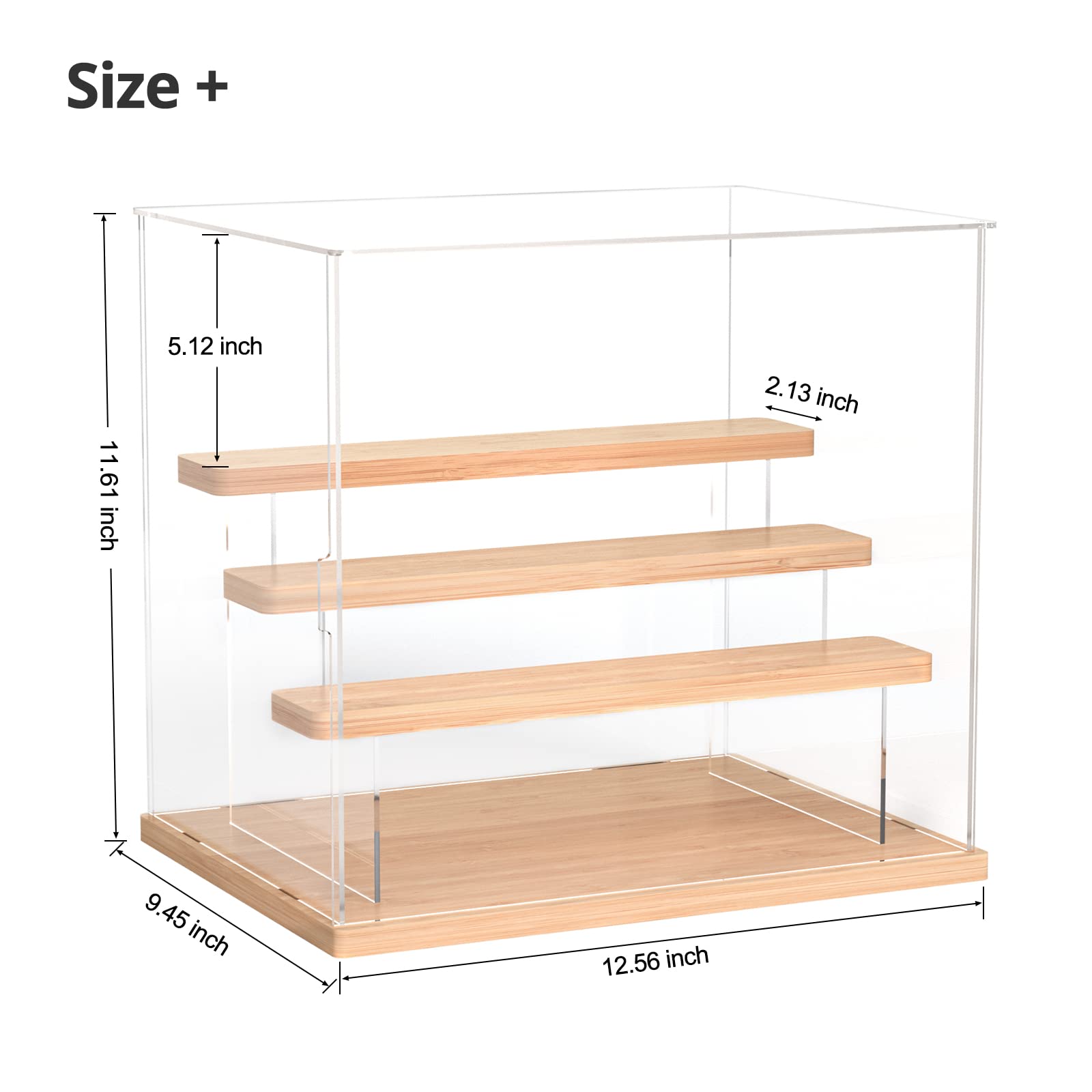 Display Case, innoAura Acrylic Display Case Box with Clean Stuff and