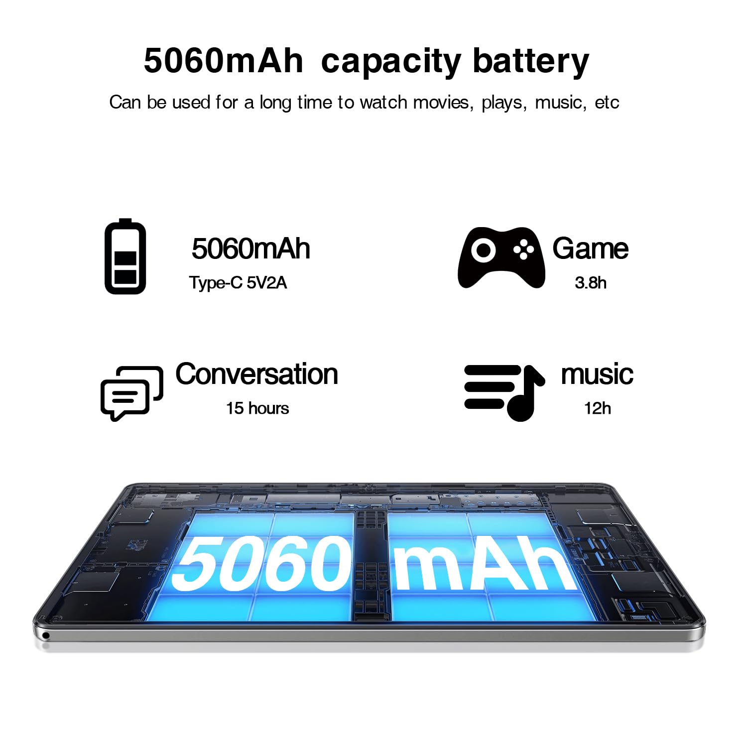 DOOGEE U9 Androidタブレット 本体 64GB+7GB DOOGEE U9 Tablet 10 Zoll 7GB RAM+ 64GB ROM(1TB TF) WiFi 6