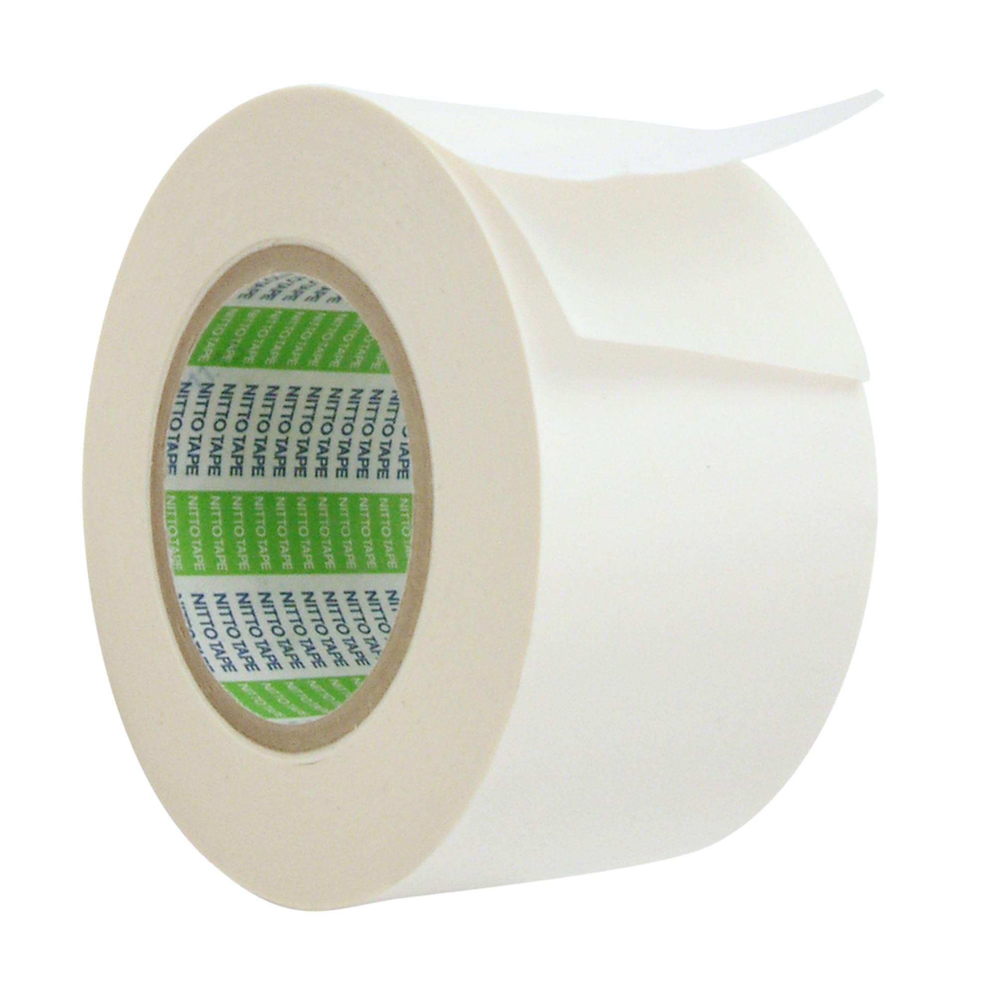 Nitto (Permacel) P-02/WI336 Nitto Denko P-02 Synthetic Rubber/Resin Multi-Purpose Double-Coated Flat Kraft Paper Tape, 7.4 mil Thick, 36 yd. Length x 3" Width, White