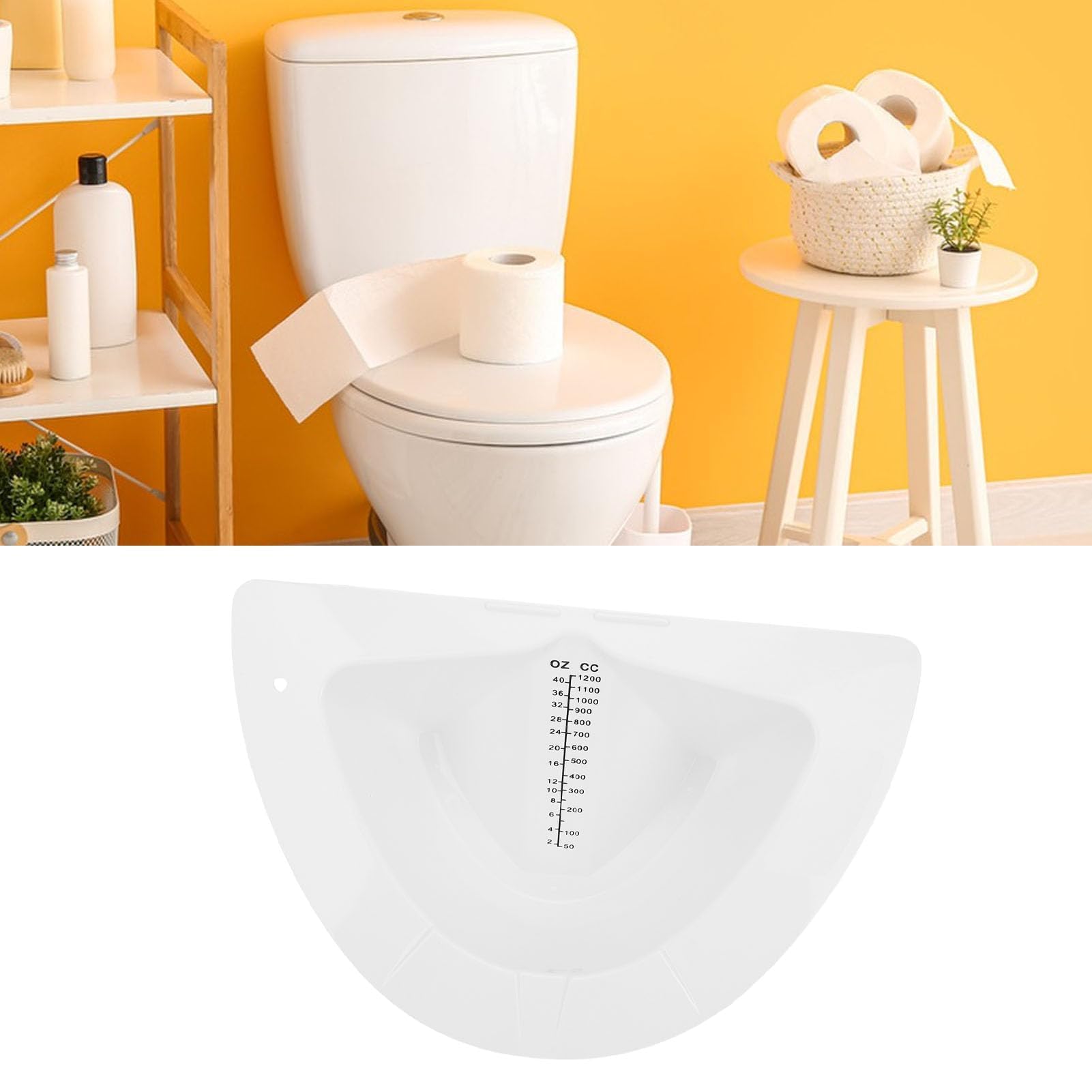 Pssopp 10pcs Próbka Kolekcjoner, 1200 Ml Plastikowa Szczelna Próbka Kolekcja Kapeluszowa Kapelusz Toalety Kapelusz Pielęgniarski dla Kobiet i Wymioty w Moczu w Podeszłym Wieku