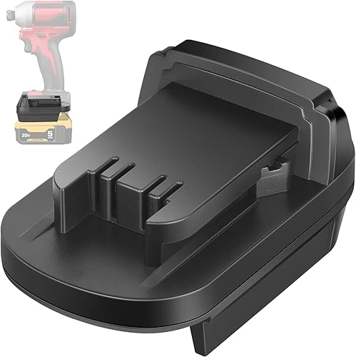 Miniatura 1 de KUNLUN DL18ML Convertidor de batería para Dewalt a Milwaukee convierte para Dewalt 20V batería a Milwaukee M18 18V batería para herramientas