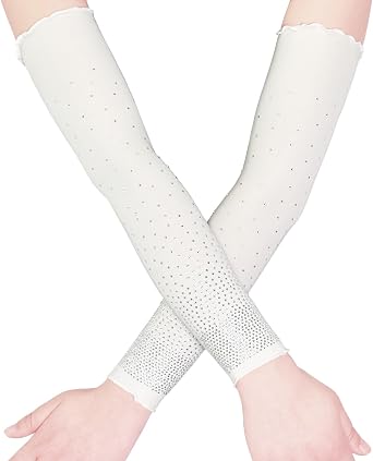 Sun Protection Arm Sleeves for Women, Ice Cooling Compression Arm Sleeves for Sports Outdoor