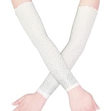 Sun Protection Arm Sleeves for Women, Ice Cooling Compression Arm Sleeves for Sports Outdoor