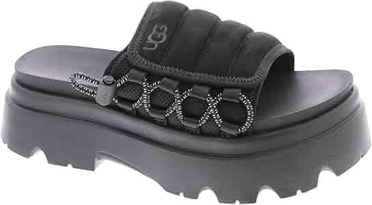 Amazon.com | UGG Women's Callie Sandal, Black, 8 | Platforms