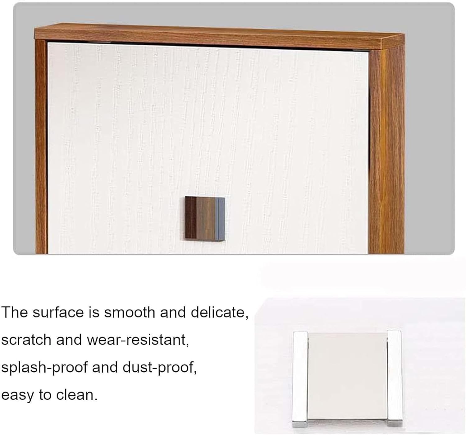 Wall Mounted Folding Chair Solid Step Stools, Folding Wall Hang Balcony Living Stool, Space Saving Hidden Wall Stools, Folding Entryway Stool,Black