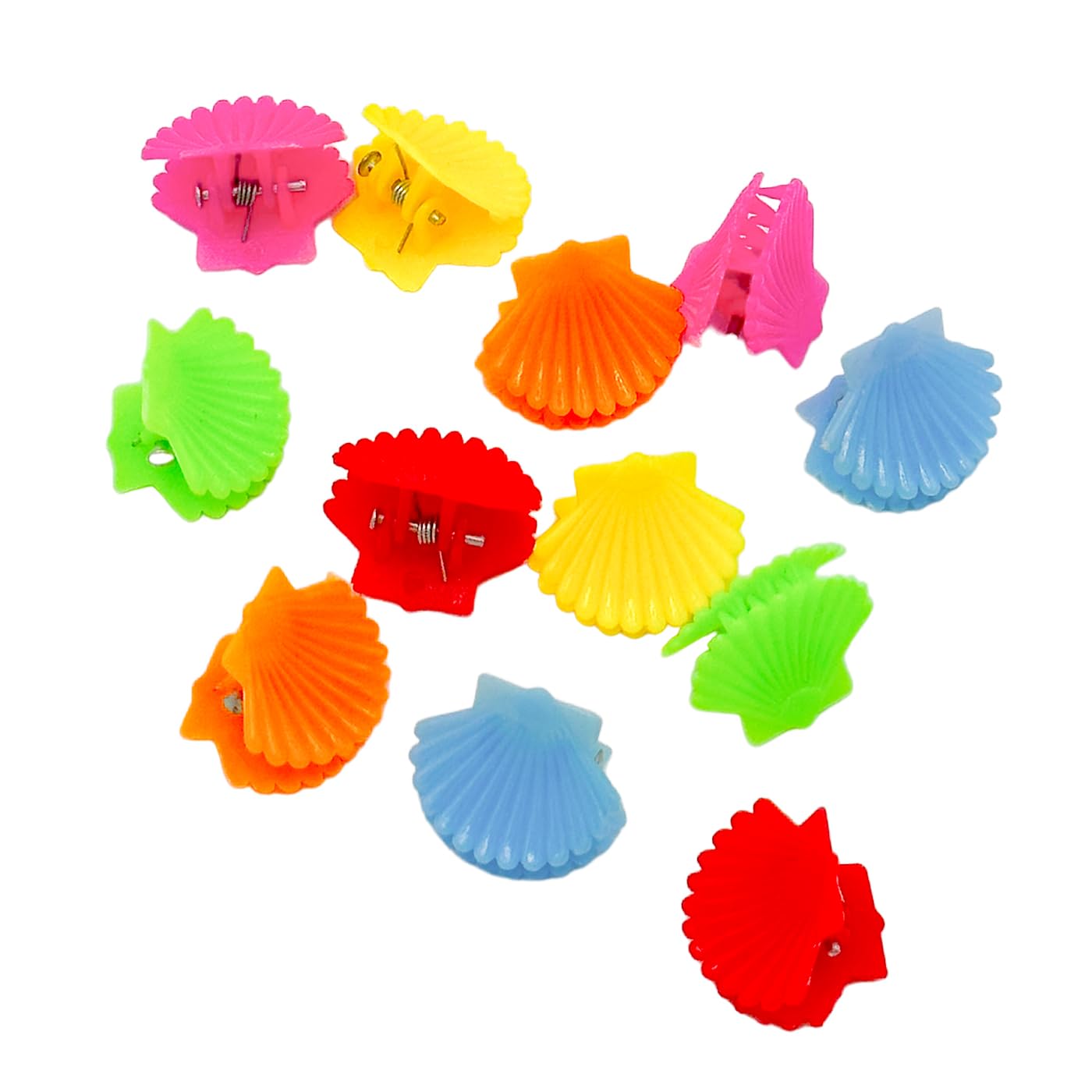 HAARallerliebst® Hair Clip Shell Clips 12 Pieces Hair Clips Small with Box Shell Hair Clip Mini for Girls and Children 6 Colours (Shells - Image 3