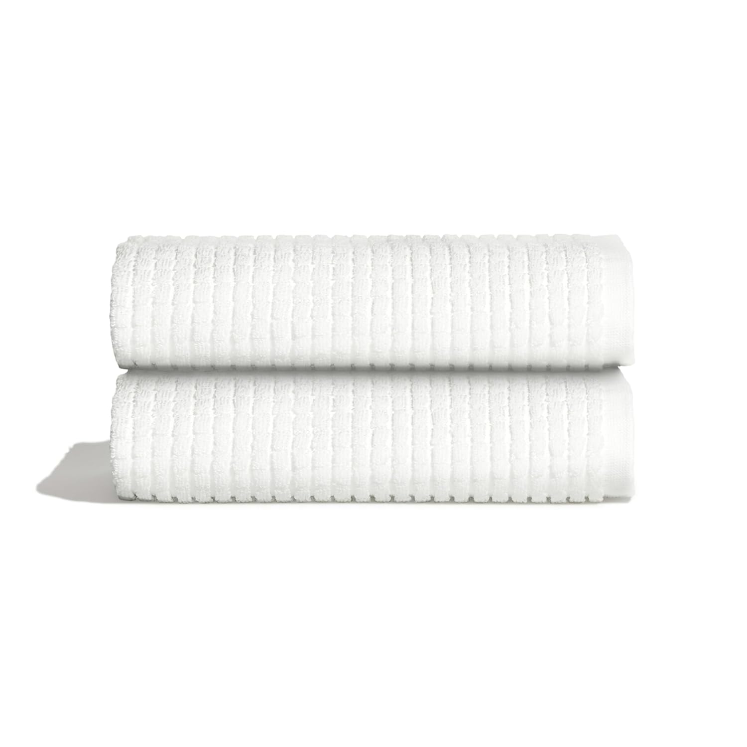 ONSEN Terry Cotton Waffle Hand Towel Set 2 Pack Luxury Cotton Hand Towels Quick Dry Absorbent Bathroom Towels