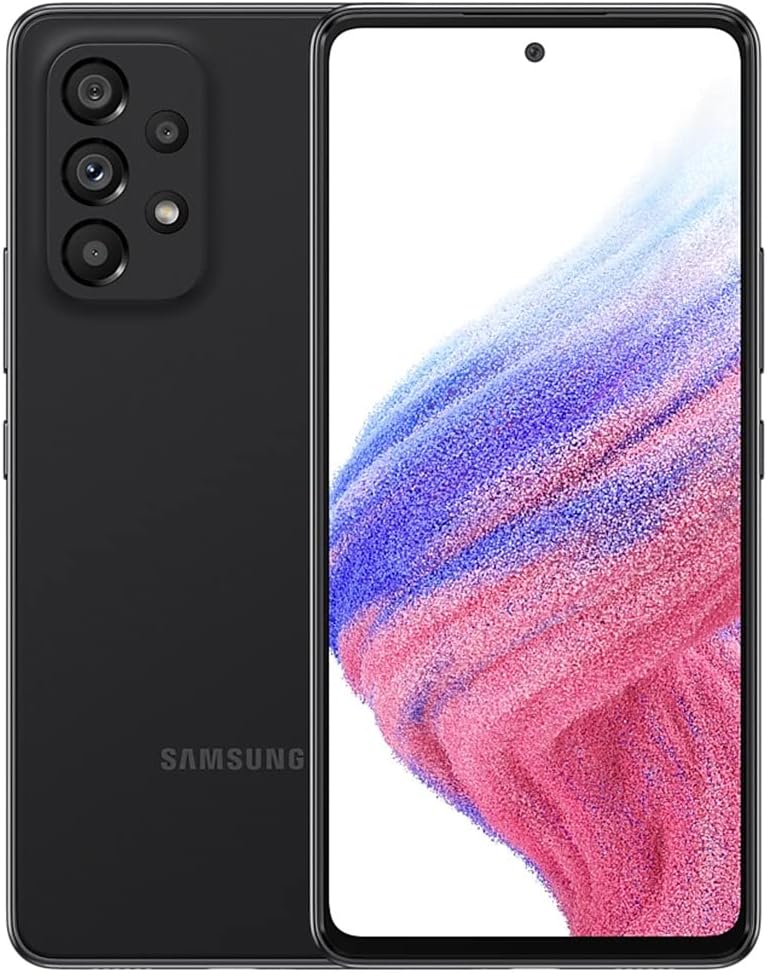 Samsung Galaxy A53 5G, 128GB + 6GB RAM, Black - Unlocked (Renewed)