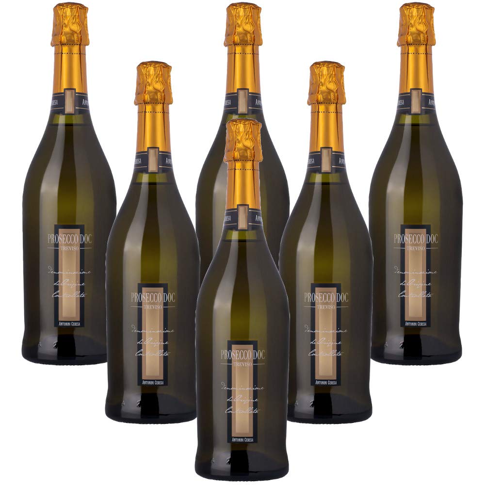 Prosecco Treviso DOC Antonini Ceresa Vino Espumoso Italiano (6 botellas 75 cl.)