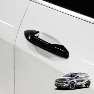 YOUTOOCAR Button Type Door Handle Covers Compatible with Kia Sportage 2023-2026 Accessories (Glossy Black)