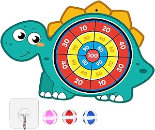 AMLESO Classic Game for Kids, with 3 Sticky Balls Educational Learning Toys Cartoon Interaction Toy Target Game for Age 3 4 5 6 Years Family, StyleC