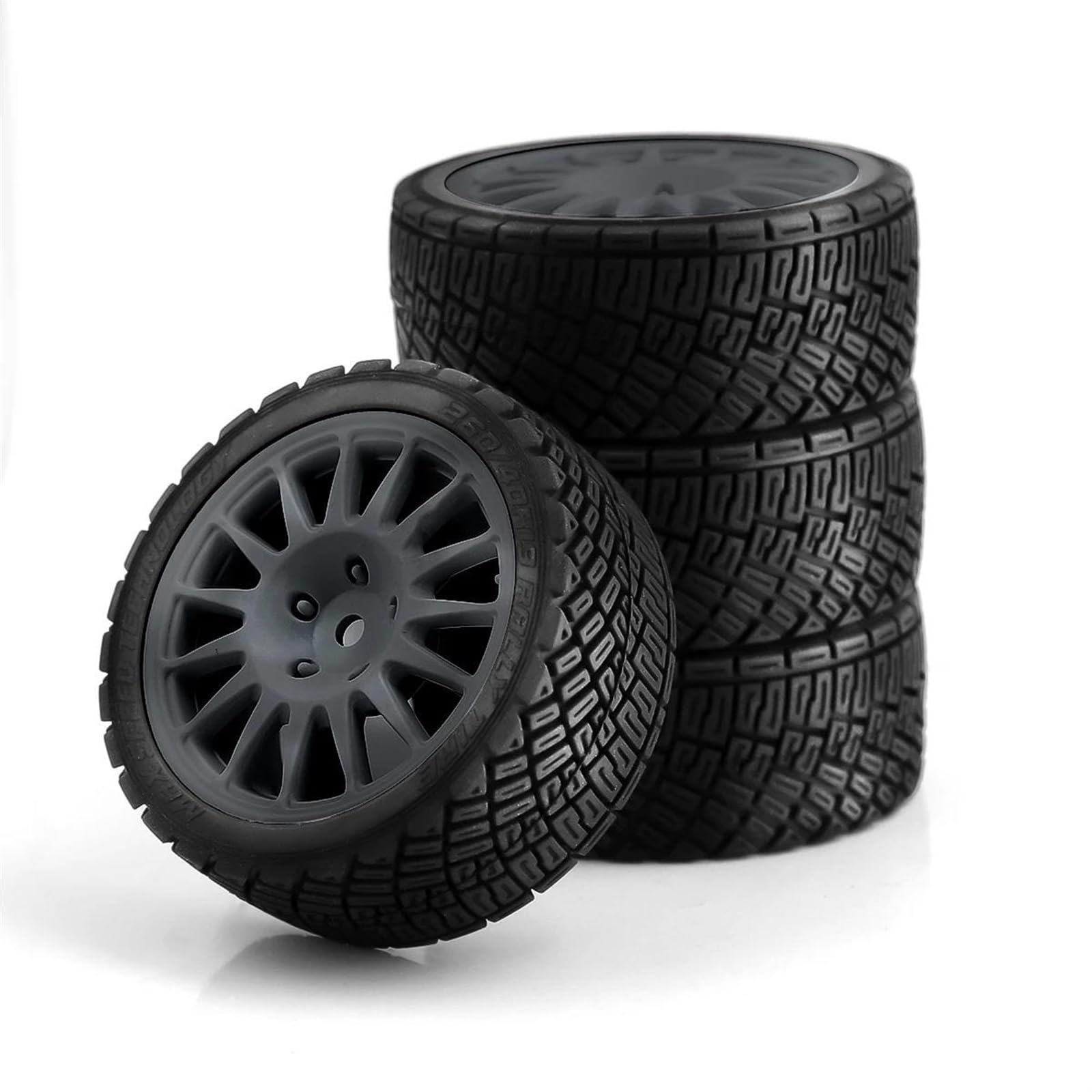 Compatible con Tamiya para TT01 TT02 XV01 TA06 PTG-2 WR8 Piezas De Coche 4 Unids/Set 1/10 para Neumáticos Carreras En Rueda Carretera
