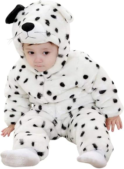 Lovelegis 6 12 Mois Costume En Peluche Douce Polaire Combinaison Combinaison De Chien Dalmatien Deguisement De Carnaval Halloween Bebe Fille Bebe Garcon 1 An Unisexe Cosplay Amazon Fr Bebe Et Puericulture