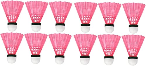Sosoport Volantes de bádminton al aire libre, 12 unidades, para bádminton, gafas de natación para niños, volante al aire libre, volante para jugar