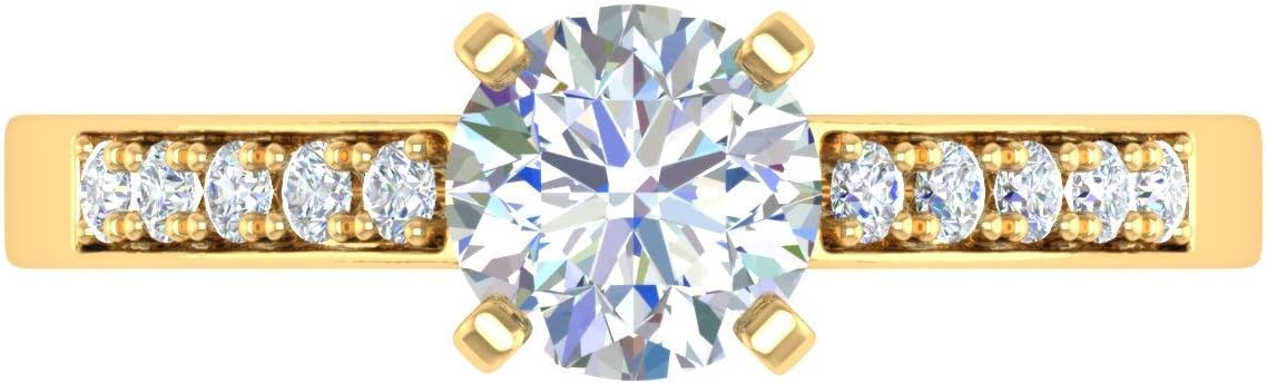 1.12 Carat Diamond Engagement Ring in 14K Solid Gold