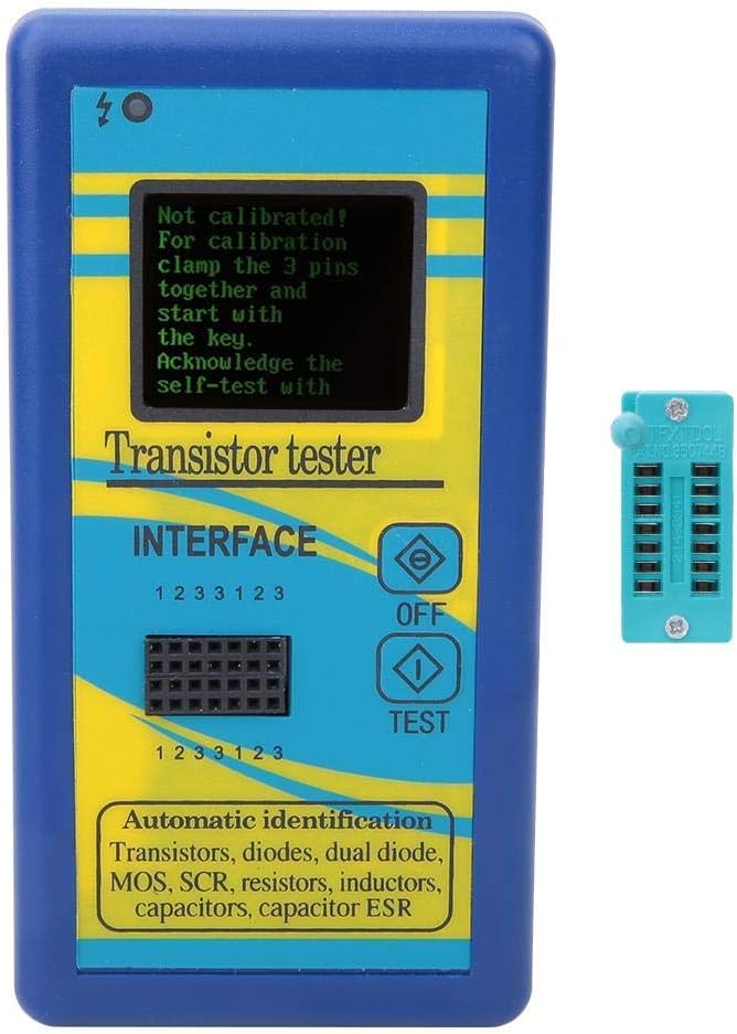 XUXUWA M328 Transistor Meter，Diode Triode Capacitance Meter Module Diode Resistor Meter，NPN PNP Transistor Diode Resistor Inductor Capacitance ESR Meter Transistor Capacitor Tester