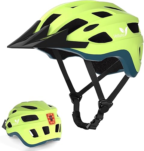 Miniatura 8 de Veltuno Bike Helmet with LED for Adults Lightweight Bicycle Helmet with Rechargeable USB Light Mountain Helmet for Women MIPS Bike Helmets for Men