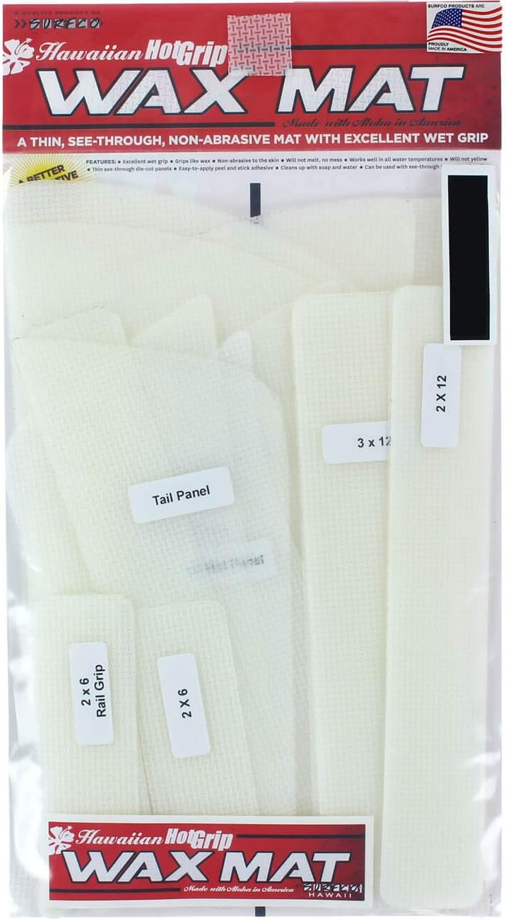 Surfco HAWAIIAN HOTGRIP WAX MAT 6'0" SHORT/WIDE