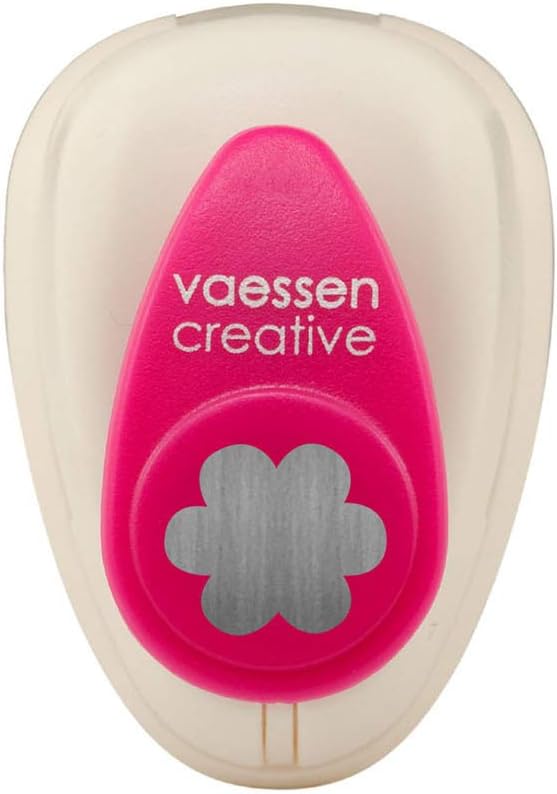 Vaessen Creative Craft Paper Punch - Flower - 7 x 10 mm - Circle Cutter for Crafting and Card Making