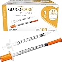 GLUCO-CARE 1 ml/cc Syringes 29G x 1/2’’ (12.7mm), 100/box