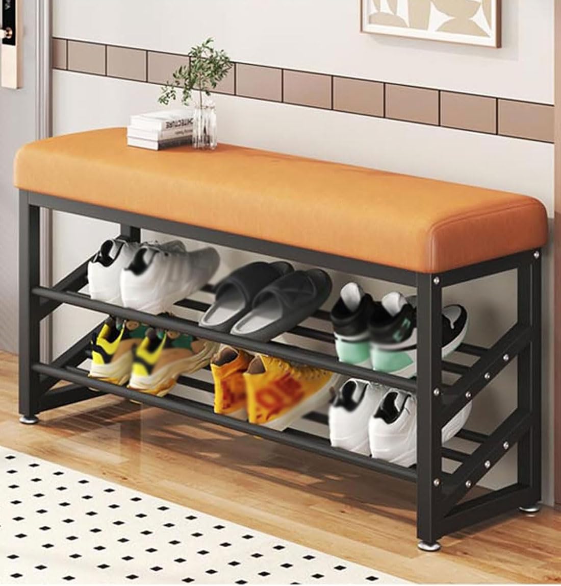 Banc à chaussures gain de place pour dégager les couloirs étroits