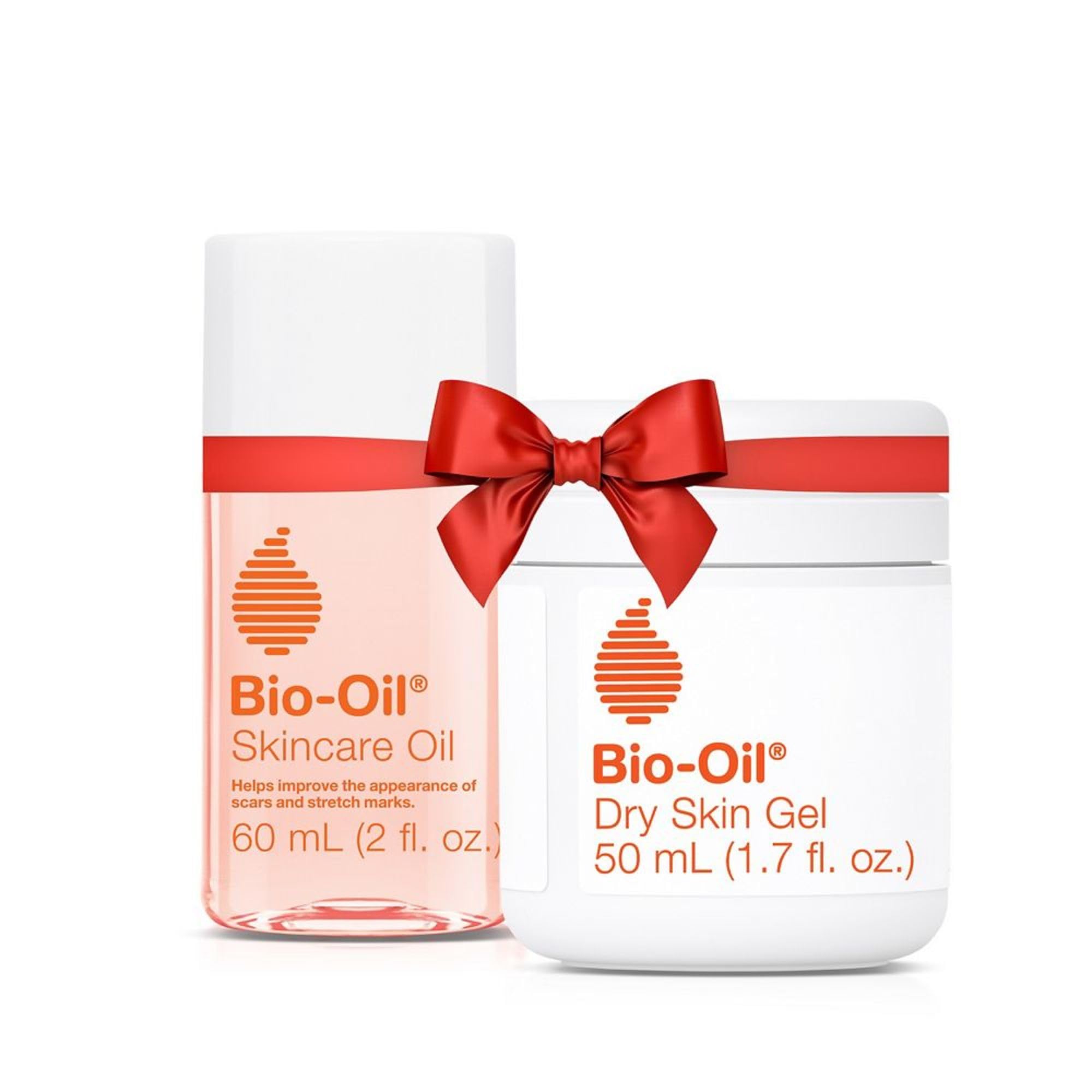 Travel Skincare Bundle for Scars, Stretch Marks, and Dry Skin, Includes Skin Care Oil (2 oz) and Dry Skin Gel (1.7 oz)