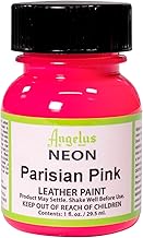 Angelus Leather Paint 1 Oz Neon Parisian Pink