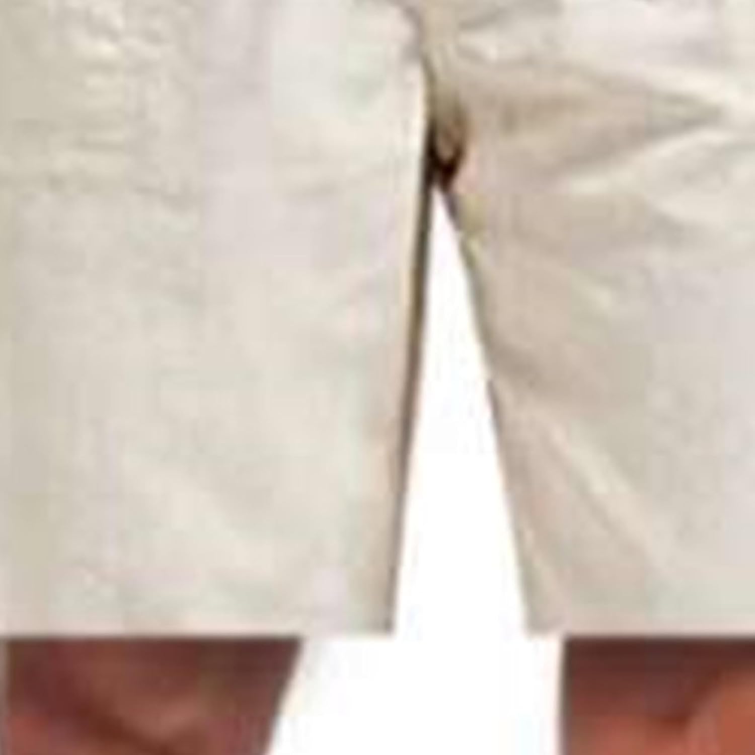 DGHM-JLMY Men Linen Pocket Casual Straight Shorts Relaxed Breathable Outdoor Beach Shorts Elastic Drawstring Flat Front Short