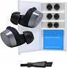 Comply TrueGrip | Premium Memory Foam Replacement Earbud Tips for Sennheiser Momentum 3, 4, ACCENTUM | Enhanced Comfort, Secure Fit, Superior Noise Isolation, Cleaning Tool | Black, Small 3 Pairs