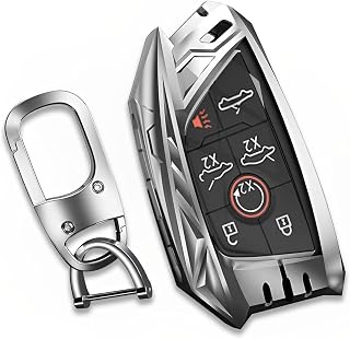for Corvette C8 Key Fob Cover with Keychain Heavy Metal Remote Case