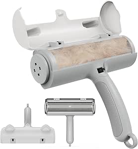 Kit Togli Pelo Animali Domestici - Rullo Lavabile + Spazzola Silicone Per Pelucchi Da Divani E Vestiti - Foto 5