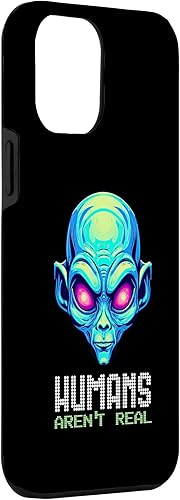 Miniatura 3 de iPhone 12 Pro Max Humans Aren't Real Scary Alien Head UFO Alien Face Space Case