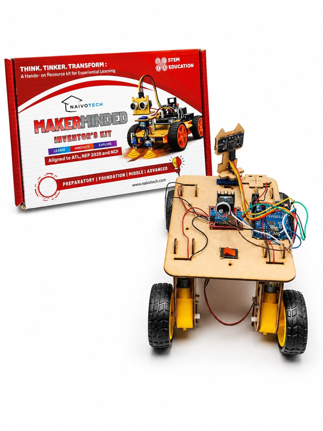 Buy 4WD Obstacle Avoiding Robot DIY Kit – Create an Intelligent