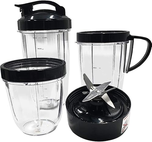 JOYSTAR Piezas de repuesto 18oz24oz32oz Cup and Extractor Blade Set, Compatible con Nutribullet PrimeBalanceLeanMaxSelect con licuadora de 1200W (7)