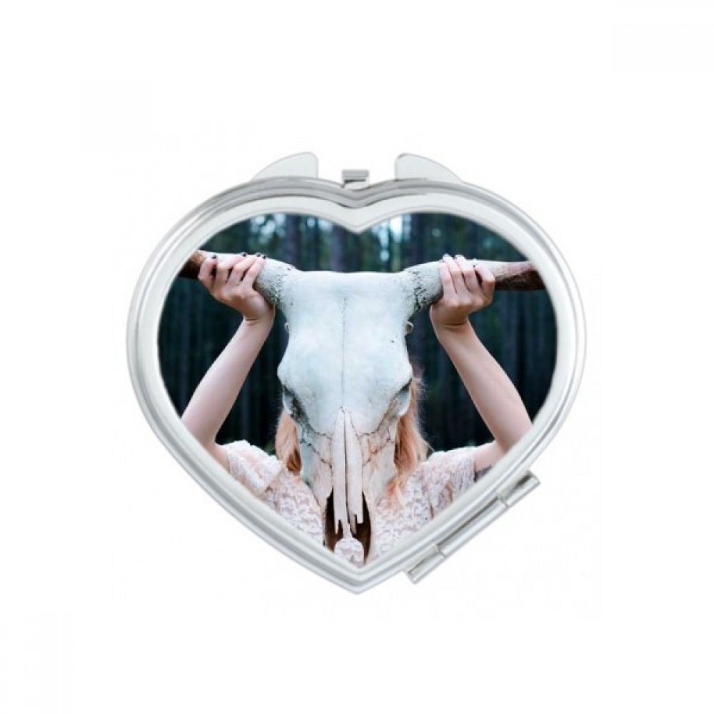 Miroir mignon coeur sciences forestières sombre, un petit cadeau multicolor à offrir