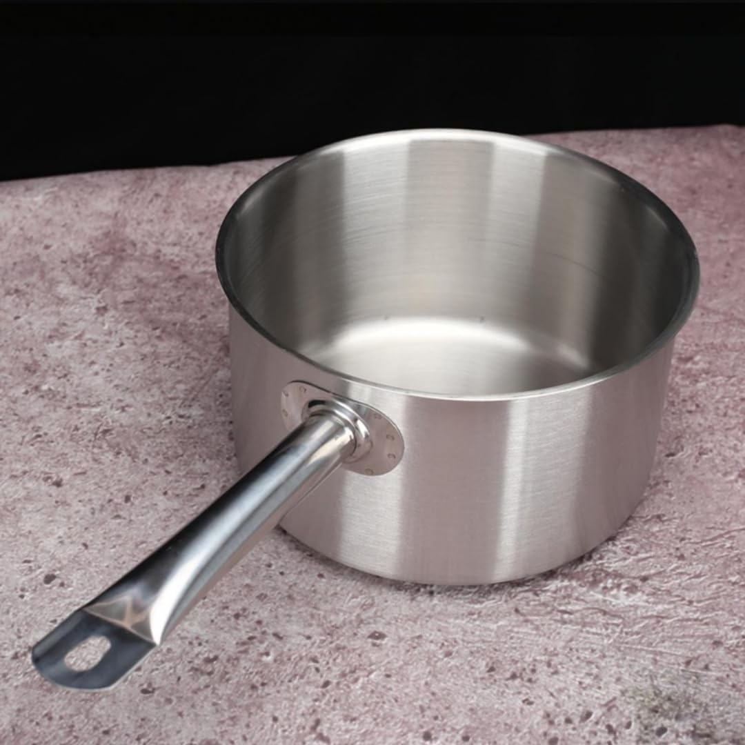 片手鍋 IH・ガス対応 業務用 家庭用 16cm 18cm 20cm 22cm 24cm ステンレス製片手ソースポット ミルクポット