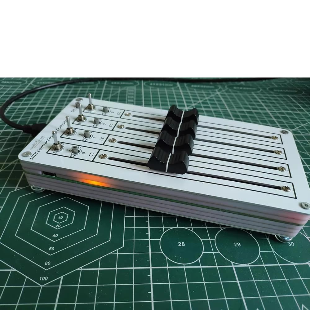 Controlador MIDI CC USB de 4 Faders, Mezclador DAW y Control de Plugins para Producción Musical