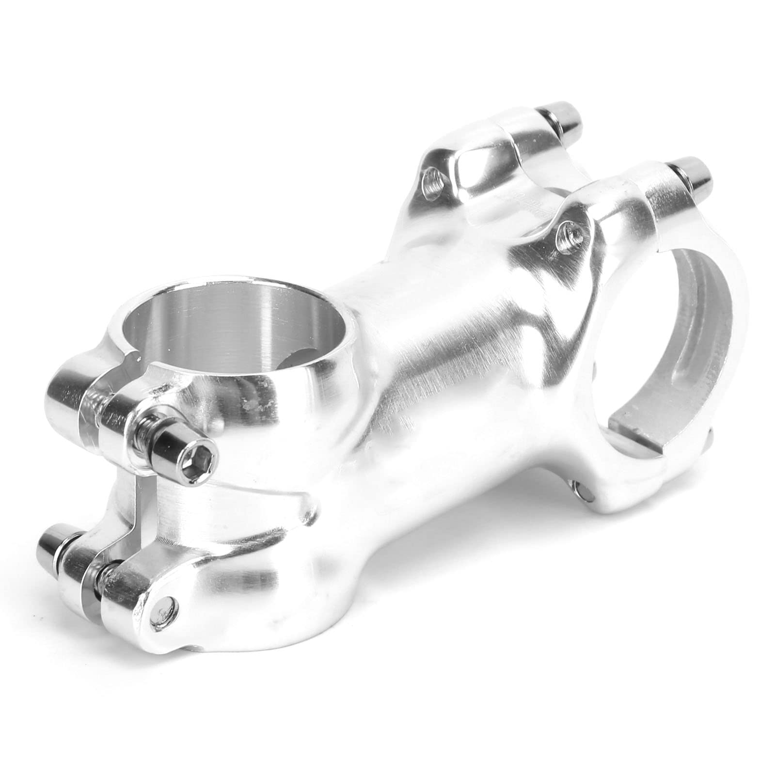 Yctze Attacco Manubrio Bici Attacco Manubrio Senza Filettatura Argento Aluminiumoy 31,8 Mm Attacco Manubrio Bici Argento Aluminiumoyycle Attacco Manubrio per Bici da Strada