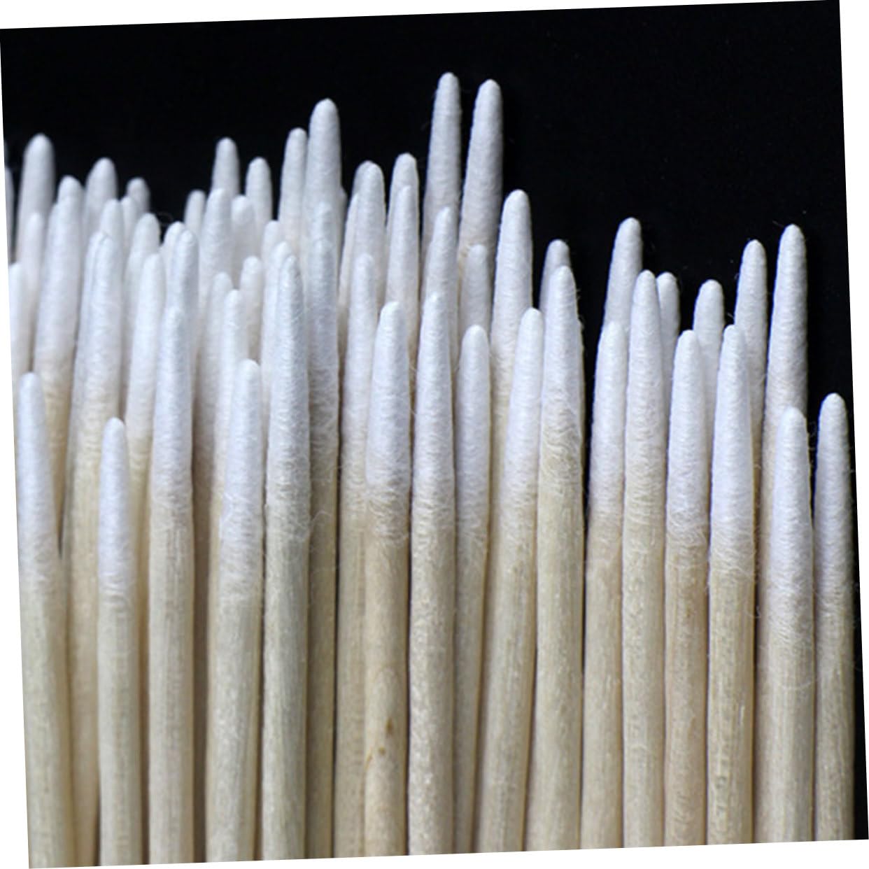 Housoutil 1800 Stück Wattestäbchen makyaj seti holzstäbchen make up tools tupfer Holzstock wooden sticks mit Baumwollspitze bambusstäbe 10cm Kapok-Stick Tattoo-Zubehör Hölzern