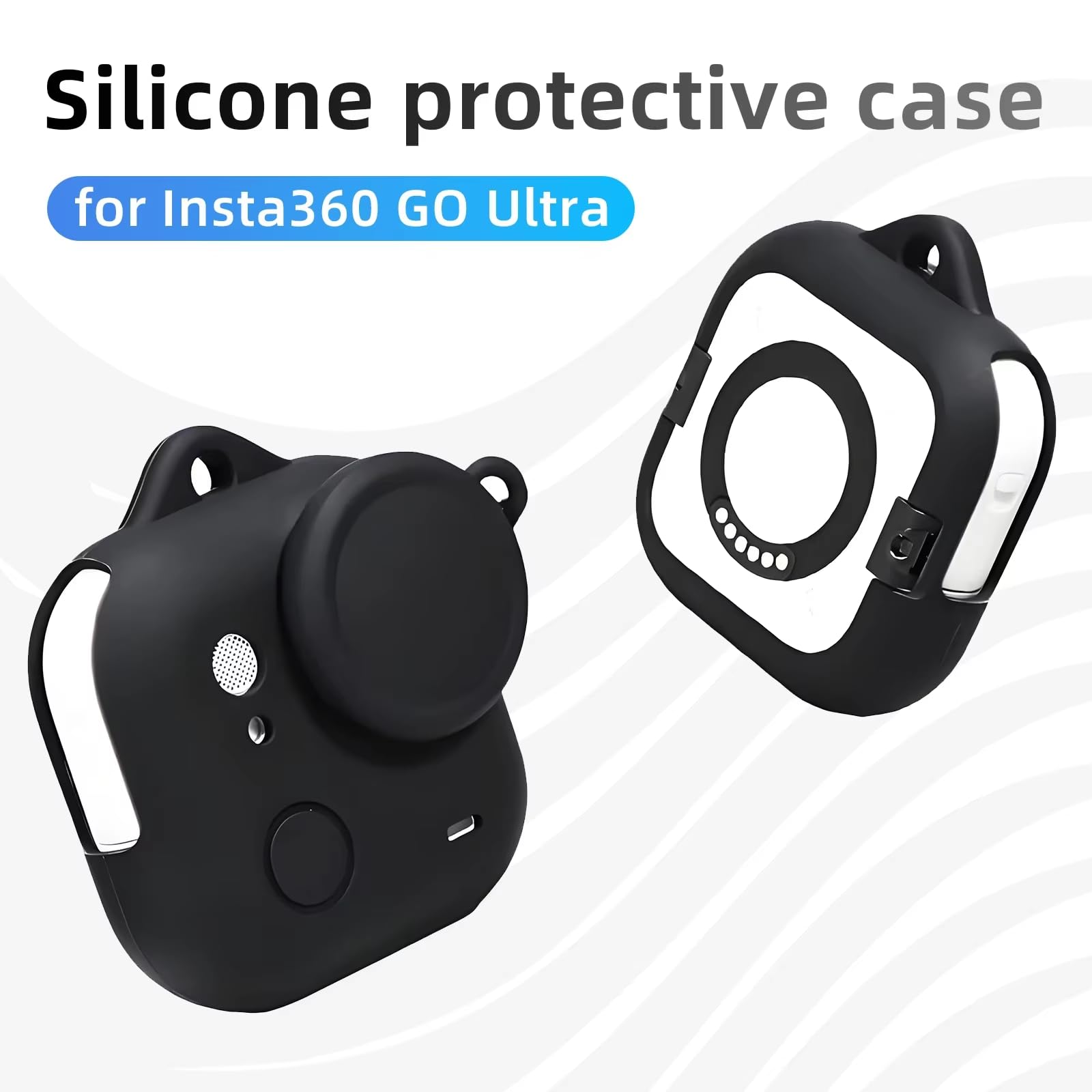 Custodia In Silicone Per Insta360 X5 – Antigraffio E Antipolvere, Morbida Al Tatto, Leggera E Con Presa Migliorata, Colore Nero - 5
