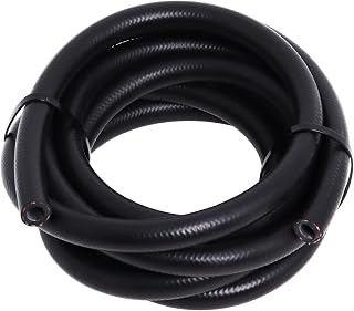 Poweka 3/8 Inch ID NBR Fuel Line Hose,10 Feet Engines Fuel Pipe Hose Black