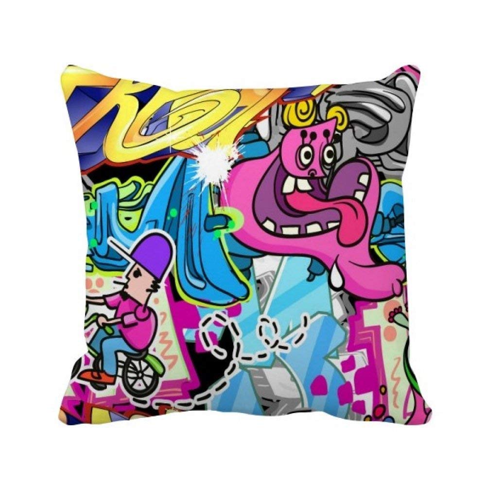 Coussin street culture coloré pour revitaliser un salon moderne